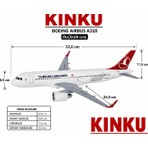 Kinku Uçak Metal Çek Bırak Sesli Thy Yolcu Uçağı