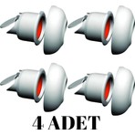 4 Adet Koku Yok! Çekvalfli Adaptör Conta Lavabo Gideri Koku Önleyici