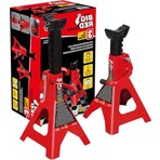Cekar Store T43002A Torin Çelik Jak Standları: Çift Kilit, 3 Ton (6 Kg) Kapasite, Kırmızı, 1 Çift