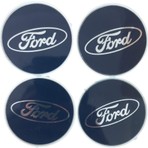 Küb-Ay Ticaret Universal Ford Focus-Fiesta-Mondeo-Kuga-Cmax-Puma Uyumlu (5.5cm Dış Ölçü) Jant Göbeği Seti