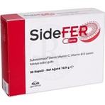 Sidefer Sukrozomıyal 30 Kapsül Demir Vitamin C Vitamin B12 İçeren Takviye Edici Gıda