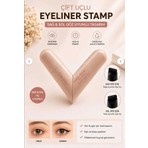 Ruava Siyah-Suya Dayanıklı Çift Taraflı Eyeliner Damga Kalem Sağ ve Sol Göz Uyumlu