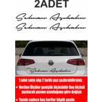 Sticker Usta Kişiye Özel 2 Adet Isim Sticker El Yazısı Isim Oto Araba Motosiklet  Sticker Q35