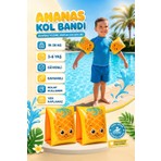Telvesse Çocuk Yüzme Kolluğu 19-30 Kg Şişme Deniz Havuz Yüzücü Kolluk Yüzme Kolluğu Ananas 32042