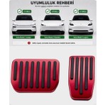 Li Parts Tesla Model Y Juniper Legacy ve Standart Performans Pedal Seti Kırmızı Uyumlu Modeller