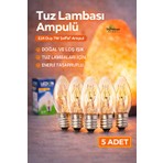 Anadolu Hasat 7W Seffaf Tuz Lambası Ampul E14 Duy Filament 2700K Günışığı Renk Sıcaklığı 5 Adet