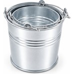 Erçelik Metal Galvaniz Su Kovası Yuvarlak 3’lü Set 15 Lt + 12 Lt + 10 Lt