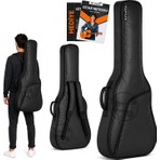 Fourtune Luca Siyah Klasik Gitar Kılıfı Kalın Taşıma Çantası (Eğitim Metodu Hediye)