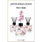 Rosie 3'lü Japon Kiraz Çiçeği Çubuklu Oda Kokusu 100 ml
