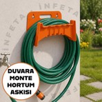 İnfeta Duvara Monte Hortum Askısı Dayanıklı Yapı ile Bahçe Kullanımına Uygun Pratik Çözüm
