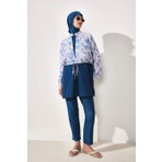 DeFacto Regular Fit Çiçekli 4'lü Burkini Mayo G7443AX26HS