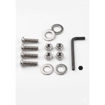 Çankaya Paslanmaz Inox Bisiklet Matara Kafesi ve Gidon Cıvata Seti - M5X20 Allen Başlı (4 Adet Cıvata + 4 Pul + 4 Somun (Vida Somun Pul Kit)