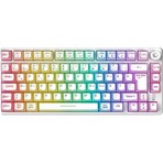 Rampage Zephyra 75 Beyaz RGB Kablolu Membran Oyuncu Klavyesi Sessiz Tuş Formu ile Oyun İçin