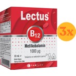Lectus B12 Metilkobalamin 1000 Mcg Sprey 10 ml - 3 Adet (Toplam 30 Ml)
