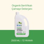 Ecos3 Sıvı Çamaşır Deterjanı, Organik & Vegan Sertifikalı, Ekolojik, Extra Konsantre, 72 Yıkama, 2500ml