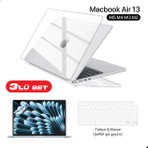 Z-Mobile Macbook Air 13" M5 M4 M3 M2 Koruyucu Kılıf A2681 A3113 A3240 A3449 Tam Uyumlu 3'lü Set Kılıf Kapak, Ekran ve Klavye Koruyucu