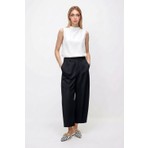 La Pante Kadın Pantolon Barrel Pantolon Cloutte Pantolon Yüksek Bel Şık Boyfriend Geniş Paça