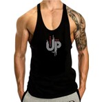 Erkek Sporcu Atleti Pamuklu Kumaş Fitness & Gym Antrenman