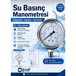 Ozon Plus Manometre 0-10 Basınç Ölçer - Basınç Göstergesi