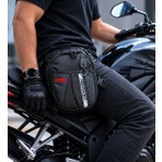 MOONRIDER Motosiklet Bacak&bel Çantası Premium Suya Dayanıklı Unisex Geniş Ayarlanabilir Kemerli Motorcu Çanta