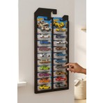 My Kids Room Ahşap 20 Araba Sergileme Rafı Siyah Renkli Regular Kart Standı Kolay Montaj