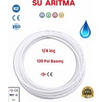 Segy Home Su Arıtma Cihazı Hortumu Beyaz 6 mm 1/4 Inç Tüm Arıtma Cihazlarına Uyumlu (5 Metre)