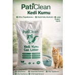 Pati Clean 20 Lt İnce Taneli Süper Topaklanan Beyaz Bentonit Kedi Kumu Kokusuz Organik Kedi Kumu