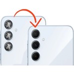 OEM Samsung Uyumlu A556 A55  Kamera Camı Lensi 3lü Set (Kamera Koruyucu Degildir)