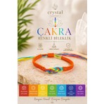 Crystal Atelier 7 Çakra Renkli Sonsuzluk Makrome Bileklik Ayarlanabilir Unisex El Yapımı Enerji Denge Bilekliği