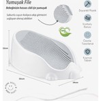Akay Bee Home Soft Gri Bebek Yıkama Küveti AK-312 Ergonomik Tasarımlı Hafif Yapı ile Konfor