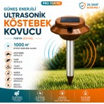 Tokyo Sentinel Güneş Enerjili Ultrasonik Köstebek Yılan Akrep Fare Kovucu 1000M2 Titreşimli Motor Senitel