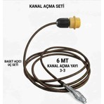 BİMEX Matkap Uyumlu Lavabo Açma Spirali 16MM 6 Metre ( Sök-Tak) Pim Anahtarlı  Baget Özel Açıcı Başlıklı