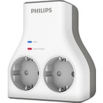 Philips 1140J İkili Akım Koruma Priz - Beyaz Renk ile Güvenli Elektrik Kullanımı