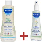Mustela Bebek ve Çocuklar için Hassas Saçlara Özel Organik Avokado ve Papatya Özlü Şampuan & Saç-Vücut Spreyi Seti 500 ml + 200 ml