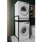 The Violett Remaks Sundra Metal Antrasit Çamaşır ve Kurutma Makinesi Dolabı 64X65X115 cm