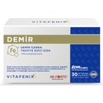Vitafenix Demir İçeren Takviye Edici Gıda 30 Kapsül AB-Fortis Ferrik Sakkarat Türkiye Menşeli
