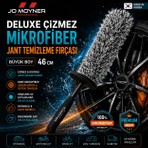 Jo Moyner Deluxe Çizmez Mikrofiber Jant Temizleme Fırçası 46 cm Büyük Boy Araç İçi ve Dış Temizlik