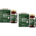 Nutraxin Bromelain 60 Tablet 2 Adet Kapsül İçerik Bilgisi ile Türkiye Menşeli Besin Takviyesi