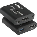 Dark HDMI 4K Çift Çıkışlı, 1xhdmı Giriş, 1xhdmı + 1x USB Çıkış, Video/ses Yakalama, Mikrofon, Canlı Yayın, Tak Çalıştır Video Kayıt Cihazı (DK-HD-CAP4K30)
