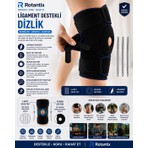 Rotantix Patella ve Ligament Destekli Dizlik - Menisküs Ağrıları Için - Fleksible Balenli Dizlik - Yaylı