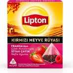 Lipton Kırmızı Meyve Rüyası Çilek Aromalı 15'li Piramit Poşet Çay