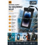 Nettech NT-N023 IP68 Su Geçirmez Telefon Kılıfı 6,7 İnçe Kadar Uyumlu Dokunmatik Ekran Destekli Boyun Askılı