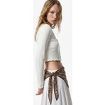 Koton Modal Karışımlı Dantel Detaylı Slim Fit Kısa Kollu U Yaka Hırka