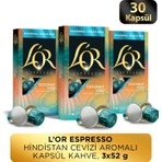 L'or Hindistan Cevizli Aromalı Nespresso Uyumlu Alüminyum Kapsül Kahve 30'lu