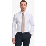 Pierre Cardin Erkek Beyaz Regular Fit Uzun Kollu Basic Gömlek 50325337-VR013