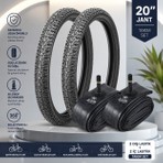 Servis 20X1.95 Dış Lastik (Throne) 20 Jant Bisiklet Lastiği ve İç Lastiği Takım Seti