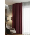 Miabella Home Mr.stock Blackout Işık Geçirmez Bordo Fon Perde 12189 Tek Kanat 140 x 230 cm