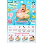 Bigstoy Bebek Yüzme Boyun Simidi Pompa Gerektirmeyen 0-1 Yaş Çift Emniyet Kilitli Ayarlanabilir Simit