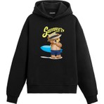 Colermi Yaz Tatili Ayıcık Baskılı Hoodie —