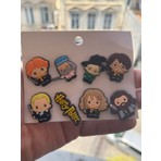 Herşey Nota Harry Potter Temalı 8 Adet PVC Terlik Süsü Seti Büyücülük Okulu Karakterleri Eğlenceli Tasarım